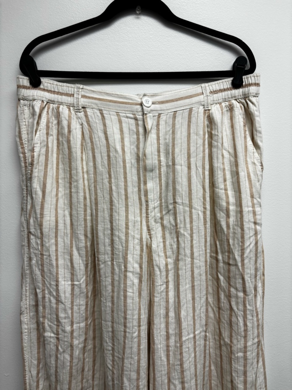 Aerie Pool To Party Linen Blend High Waisted Trouser - Picture 7 of 12